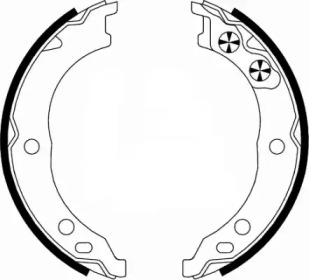 Барабанный тормозной механизм HELLA для PEUGEOT BOXER автобус (244, Z_) 2.8 HDi