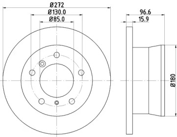 Дисковой тормозной механизм HELLA для MERCEDES-BENZ SPRINTER 3-t Фургон (903) 308 CDI