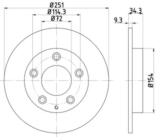 Дисковой тормозной механизм HELLA для MAZDA 323 F V (BA) 1.5 16V