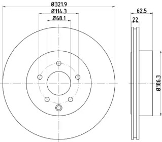 Дисковой тормозной механизм HELLA для NISSAN 350 Z купе (Z33) 3.5