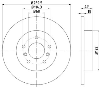 Дисковой тормозной механизм HELLA для NISSAN QASHQAI II (J11, J11_) 1.6 dCi ALL MODE 4x4-i
