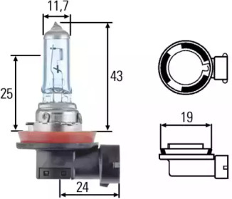 Противотуманная фара HELLA для VW POLO (6R, 6C) 1.4 BiFuel