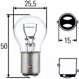 Лампа накаливания основной фары HELLA для VW CRAFTER 30-50 c бортовой платформой/ходовая часть (2F_) 2.0 TDI 4motion