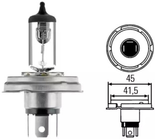 Основная фара HELLA для PEUGEOT 205 I (741A/C) 1.7 Diesel