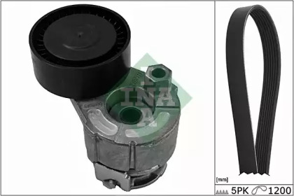 Комплект ручейковых ремней INA для NISSAN KUBISTAR (X76) 1.5 dCi