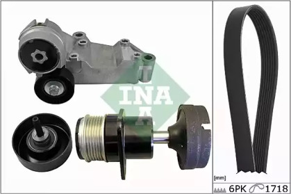Поликлиновойремень / комплект INA для FORD FOCUS Turnier (DNW) 1.8 TDCi