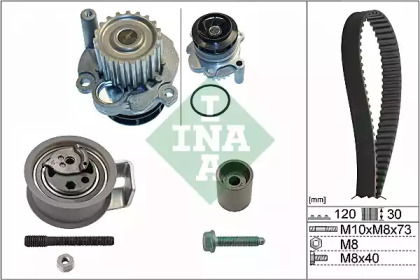 Ремень ГРМ / комплект INA для VW BORA Variant (1J6) 1.9 TDI 4motion