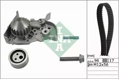 Водяной насос INA для RENAULT MEGANE I (BA0/1_) 1.4 e (BA0E, BA0V)