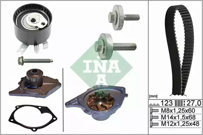Комплект ремней ГРМ INA для NISSAN KUBISTAR (X76) 1.5 dCi