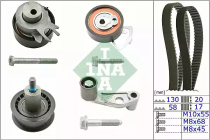 Комплект ремней ГРМ INA для VW BORA Variant (1J6) 1.4 16V
