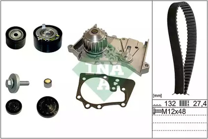Водяной насос INA для RENAULT CLIO III (BR0/1, CR0/1) 1.6 16V GT (BR10, CR10)