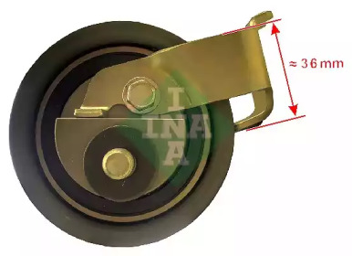 Ролик натяжителя INA для VW BORA Variant (1J6) 1.8 4motion