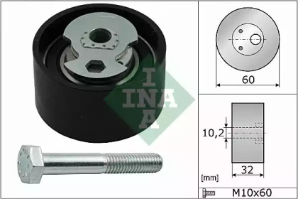 Ролик натяжителя INA для FORD TRANSIT Фургон (E_ _) 2.5 DI (EAL, EAS)