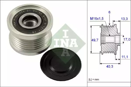 Механизм свободного хода генератора INA для NISSAN TEANA I (J31) 2.0