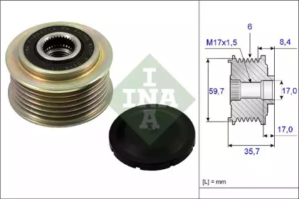 Генератор INA для MAZDA 3 (BK) 2.3 MPS Turbo