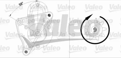 Стартер VALEO для PEUGEOT 306 Кабриолет (7D, N3, N5) 1.8 16V