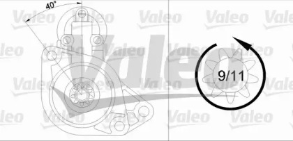 Стартер VALEO для VW TRANSPORTER IV c бортовой платформой/ходовая часть (70XD) 2.5 TDI