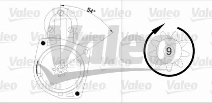 Стартер VALEO для VW CADDY II Variant (9K9B) 1.4