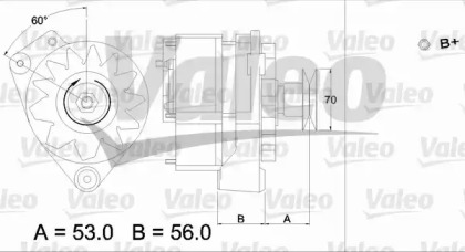 Генератор VALEO для VW GOLF II (19E, 1G1) 1.8 i Cat Syncro