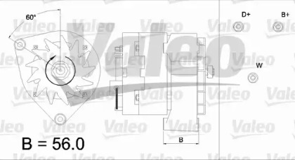 Генератор VALEO для SAAB 900 II Кабриолет 2.5 -24 V6