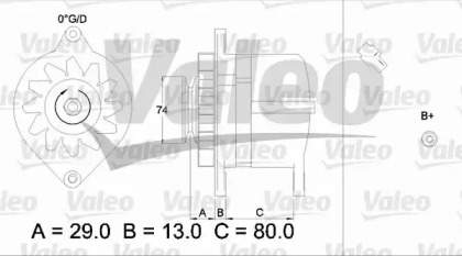 Генератор VALEO для NISSAN VANETTE автобус (C22) 1.5