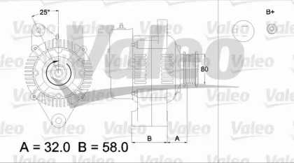 Генератор VALEO для HONDA ACCORD III (CA) 2.0 EXi (CA5)