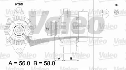 Генератор VALEO для HONDA CIVIC II Хэтчбек (SS, SL) 1300 L (SS)