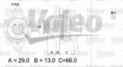 Генератор VALEO для MAZDA 626 III Hatchback (GD) 2.0 16V