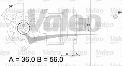 Генератор VALEO для MERCEDES-BENZ T1 автобус (602) 310 D 2.9