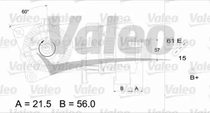 Генератор VALEO для BMW 3 Compact (E36) 318 tds