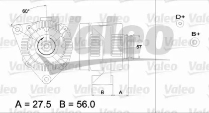 Генератор VALEO для ALFA ROMEO 146 (930_) 1.7 i.e. 16V (930.B1)