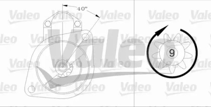 Стартер VALEO для NISSAN SUNNY III Liftback (N14) 2.0 i 16V