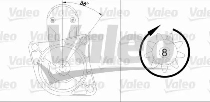 Стартер VALEO для MAZDA 929 II (HB) 2.0 i GLX