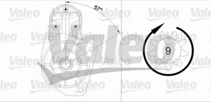 Стартер VALEO для VW GOLF II (19E, 1G1) 1.8 i Cat Syncro