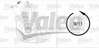 Стартер VALEO для VW TRANSPORTER IV c бортовой платформой/ходовая часть (70XD) 2.5 TDI