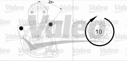 Стартер VALEO для MAZDA 929 II (HB) 2.0 i GLX