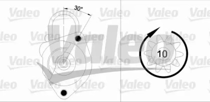 Стартер VALEO для VW TRANSPORTER IV c бортовой платформой/ходовая часть (70XD) 2.5 TDI