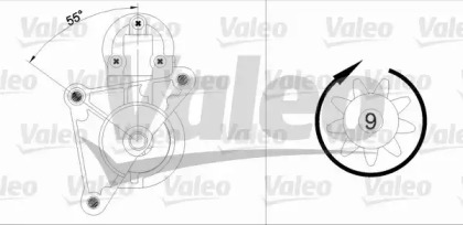 Стартер VALEO для PEUGEOT 306 Кабриолет (7D, N3, N5) 1.8 16V