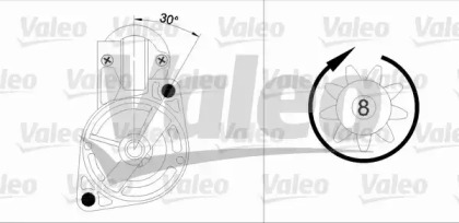 Стартер VALEO для KIA SORENTO I (JC) 2.4