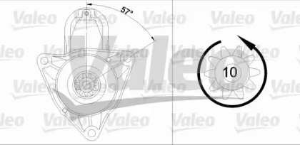 Стартер VALEO для VW TRANSPORTER IV c бортовой платформой/ходовая часть (70XD) 2.5 TDI