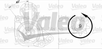 Стартер VALEO для VW GOLF IV (1J1) 1.6