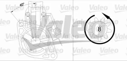 Стартер VALEO для NISSAN SUNNY III Фургон (Y10) 1.6 i 16V