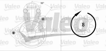 Система стартера VALEO для CHEVROLET SPARK 0.8