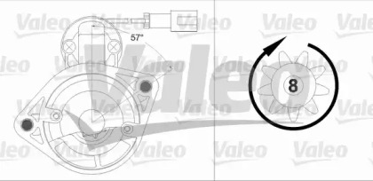 Стартер VALEO для NISSAN SUNNY III Liftback (N14) 2.0 i 16V