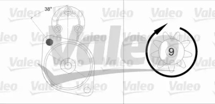 Стартер VALEO для SAAB 900 II Кабриолет 2.0 -16 Turbo