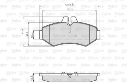 Дисковой тормозной механизм VALEO для MERCEDES-BENZ SPRINTER 3-t Фургон (903) 308 CDI