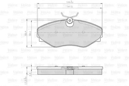 Тормозные колодки VALEO для NISSAN PRIMASTAR Фургон (X83) 2.0