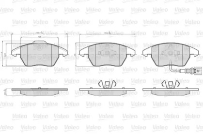 Дисковой тормозной механизм VALEO для VW POLO (6R, 6C) 1.0 TSI