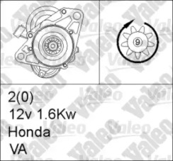 Система стартера VALEO для HONDA ACCORD V (CC, CD) 2.0 i S