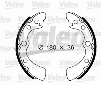 Барабанный тормозной механизм VALEO для HONDA CIVIC II Хэтчбек (SS, SL) 1300 L (SS)